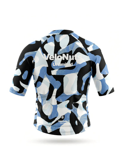 ROCKBROS heren fietsshirt Urban Camo ademend wielershirt Ink Blob Camo