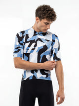 ROCKBROS heren fietsshirt Urban Camo ademend wielershirt Ink Blob Camo