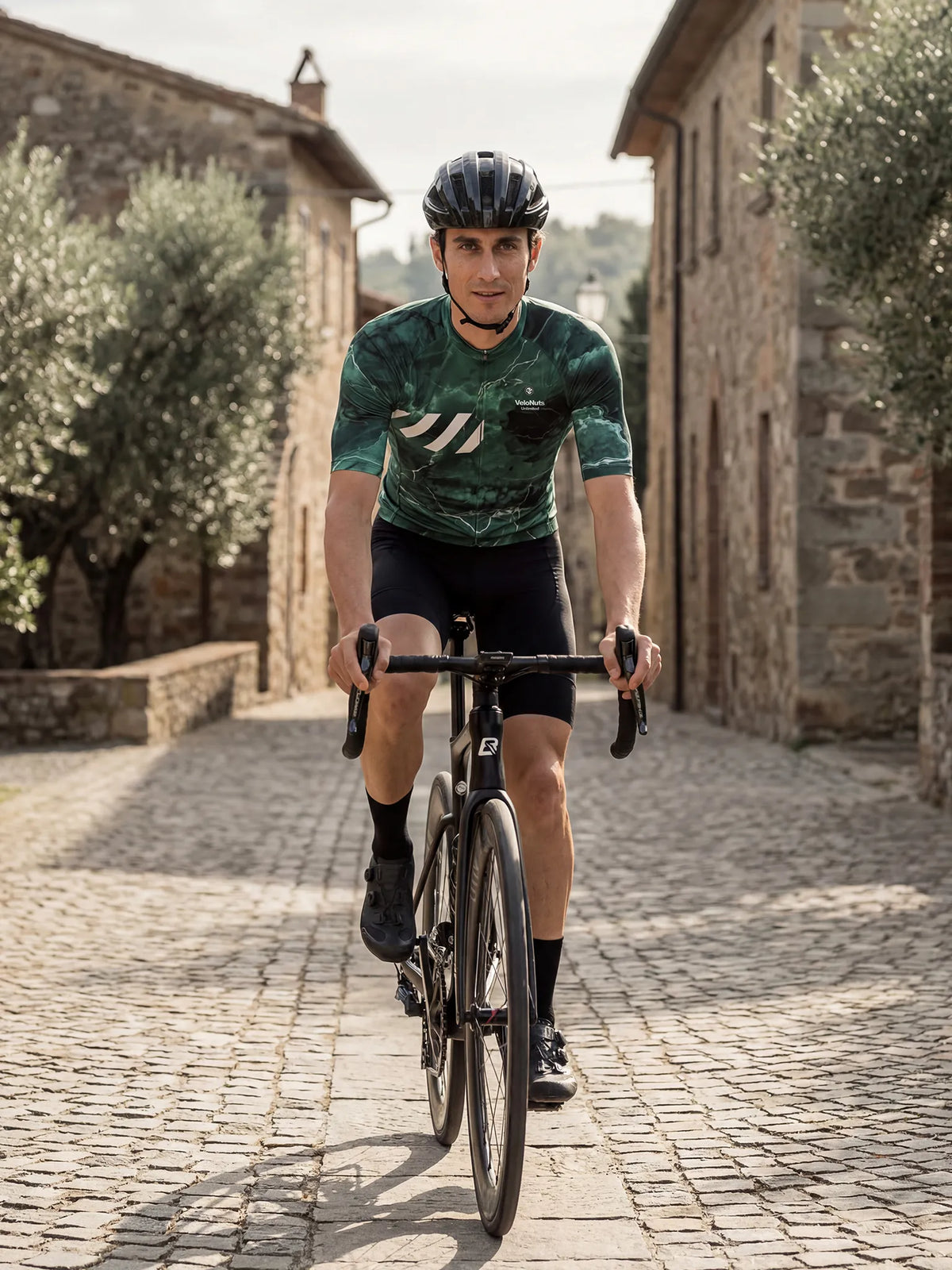 ROCKBROS heren fietsshirt Liquid Terrain ademend wielershirt Emerald Vein