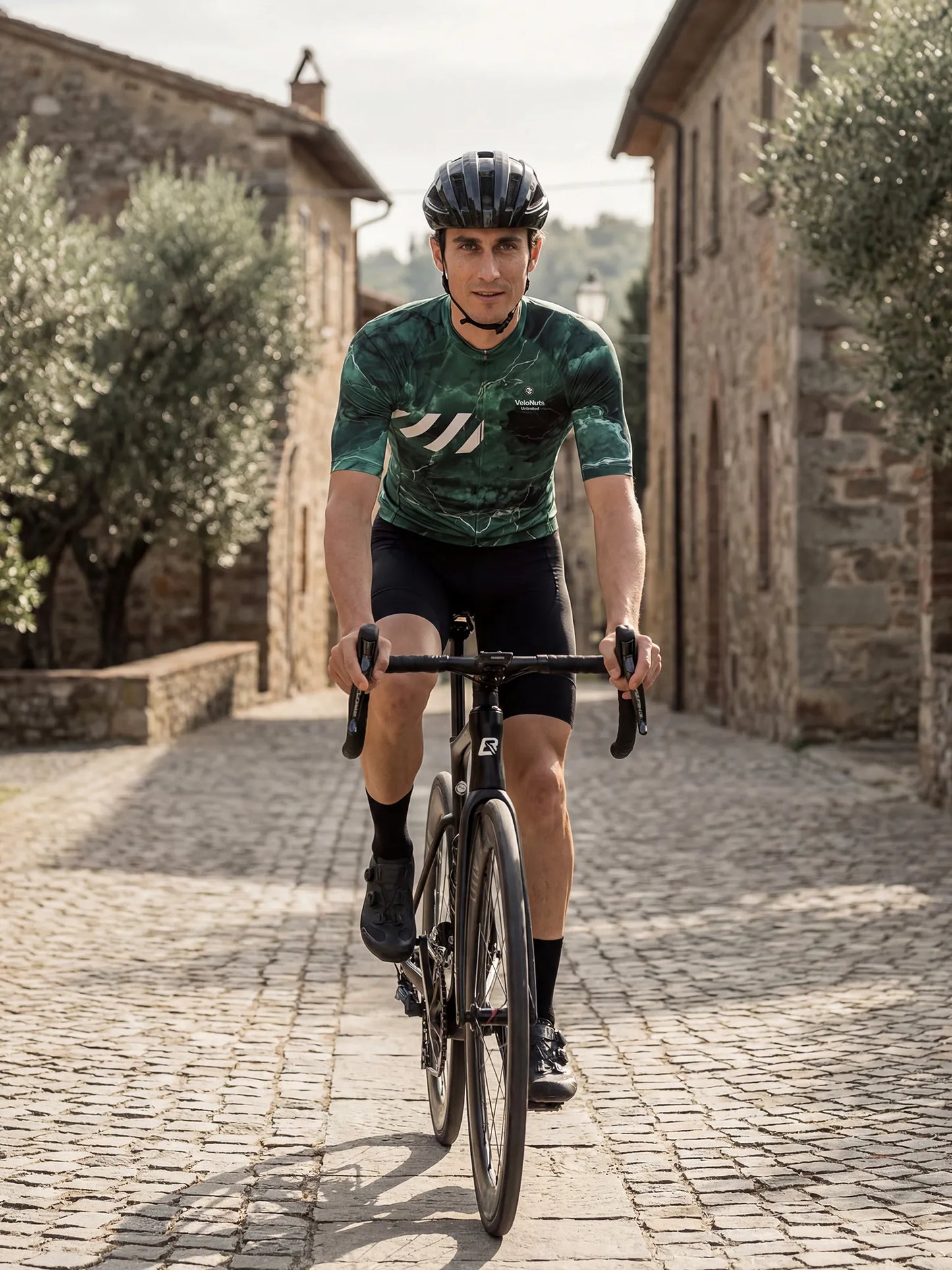 ROCKBROS heren fietsshirt Liquid Terrain ademend wielershirt Emerald Vein