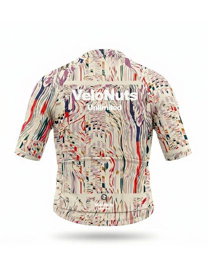 ROCKBROS heren fietsshirt Neon Condense ademend wielershirt Magenta Noise