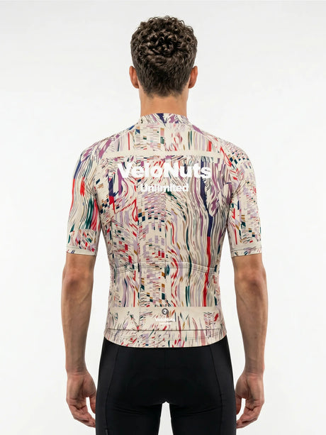 ROCKBROS heren fietsshirt Neon Condense ademend wielershirt Magenta Noise