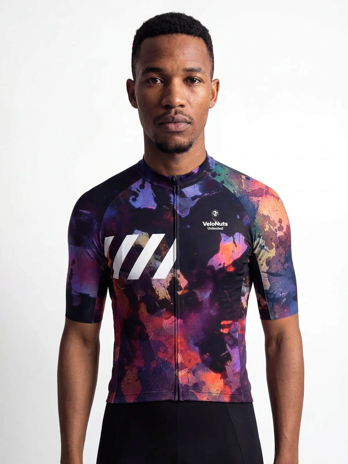 ROCKBROS heren fietsshirt Wild Garden ademend wielershirt Midnight Petals