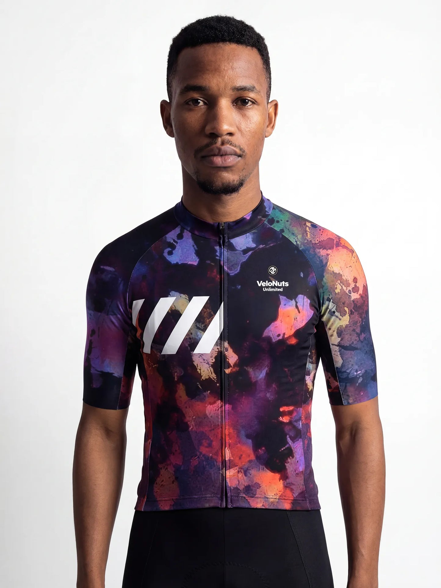 ROCKBROS heren fietsshirt Wild Garden ademend wielershirt Midnight Petals