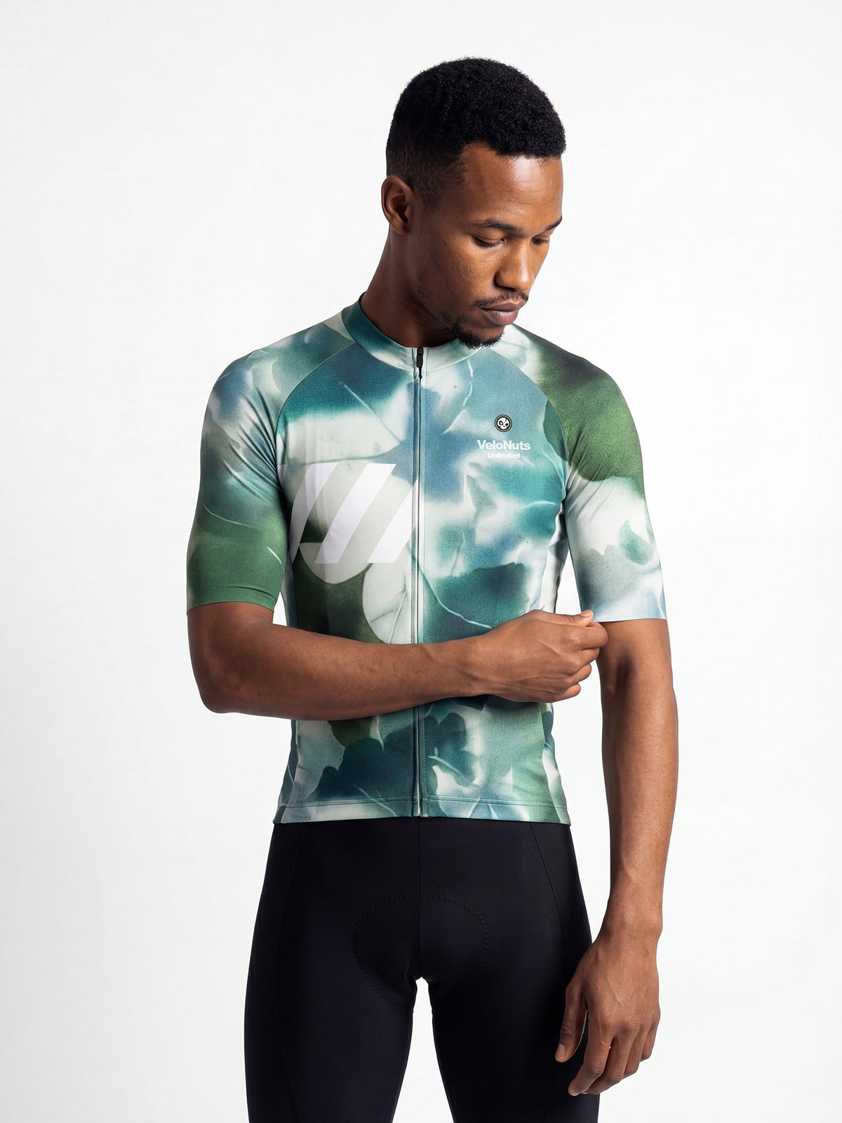 ROCKBROS heren fietsshirt Wild Garden ademend wielershirt Mist Leaf Canopy