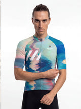 ROCKBROS heren fietsshirt Street Graffiti ademend wielershirt Mono Fragment