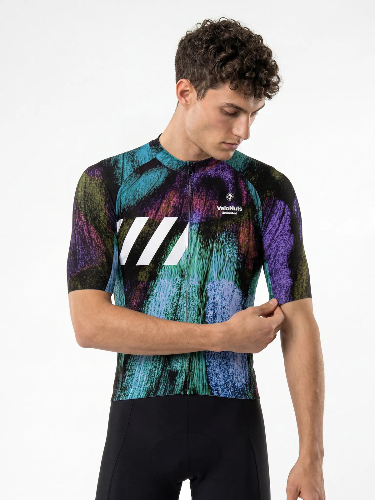 ROCKBROS heren fietsshirt Street Graffiti ademend wielershirt Neon Chalk