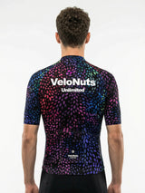 ROCKBROS heren fietsshirt Biolume Garden ademend wielershirt Neon Seed Burst