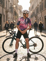 ROCKBROS heren fietsshirt Liquid Terrain ademend wielershirt Ocean Blur