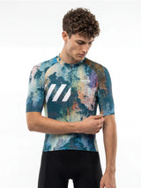 ROCKBROS heren fietsshirt Retro Signal ademend wielershirt Pixel Drift