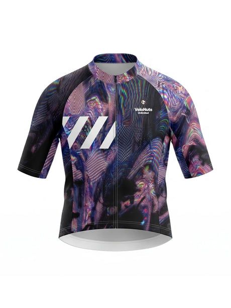 ROCKBROS heren fietsshirt Neon Condense ademend wielershirt Psywave Mirage