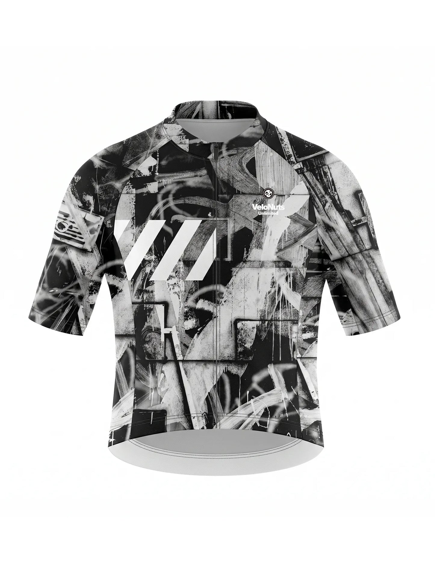 ROCKBROS heren fietsshirt Ink Burst ademend wielershirt Rust Scratch