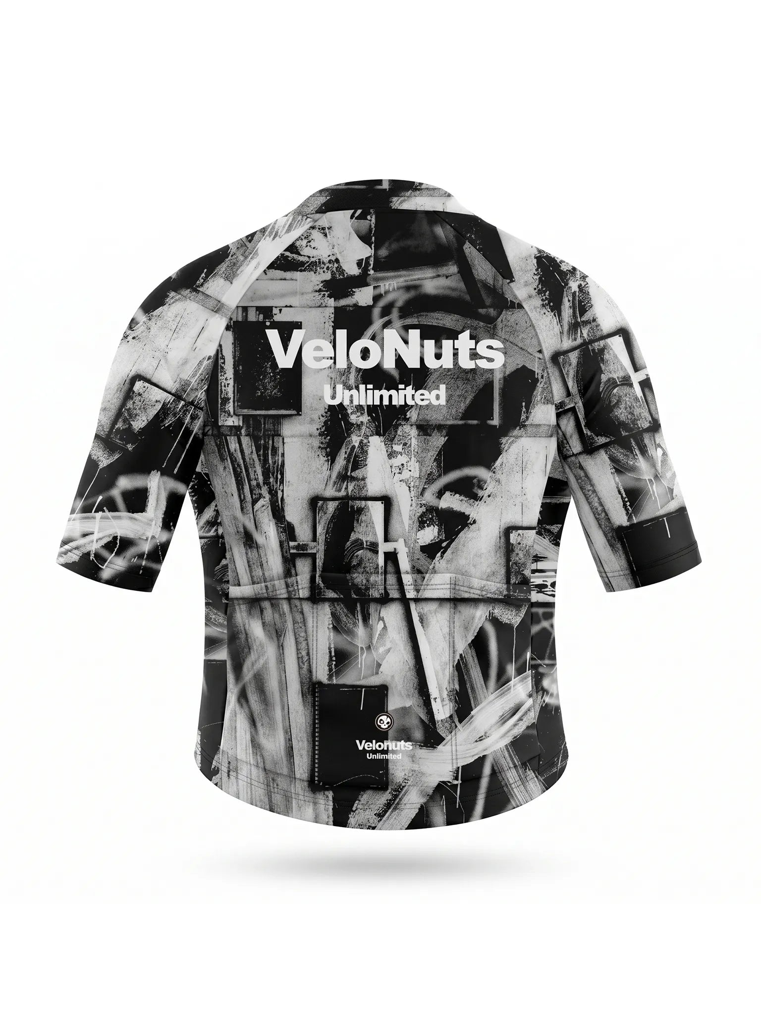 ROCKBROS heren fietsshirt Ink Burst ademend wielershirt Rust Scratch