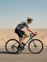 ROCKBROS heren fietsshirt Ink Burst ademend wielershirt Rust Scratch