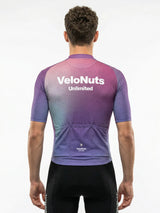 ROCKBROS heren fietsshirt Aura Fade ademend wielershirt Lavender Mist