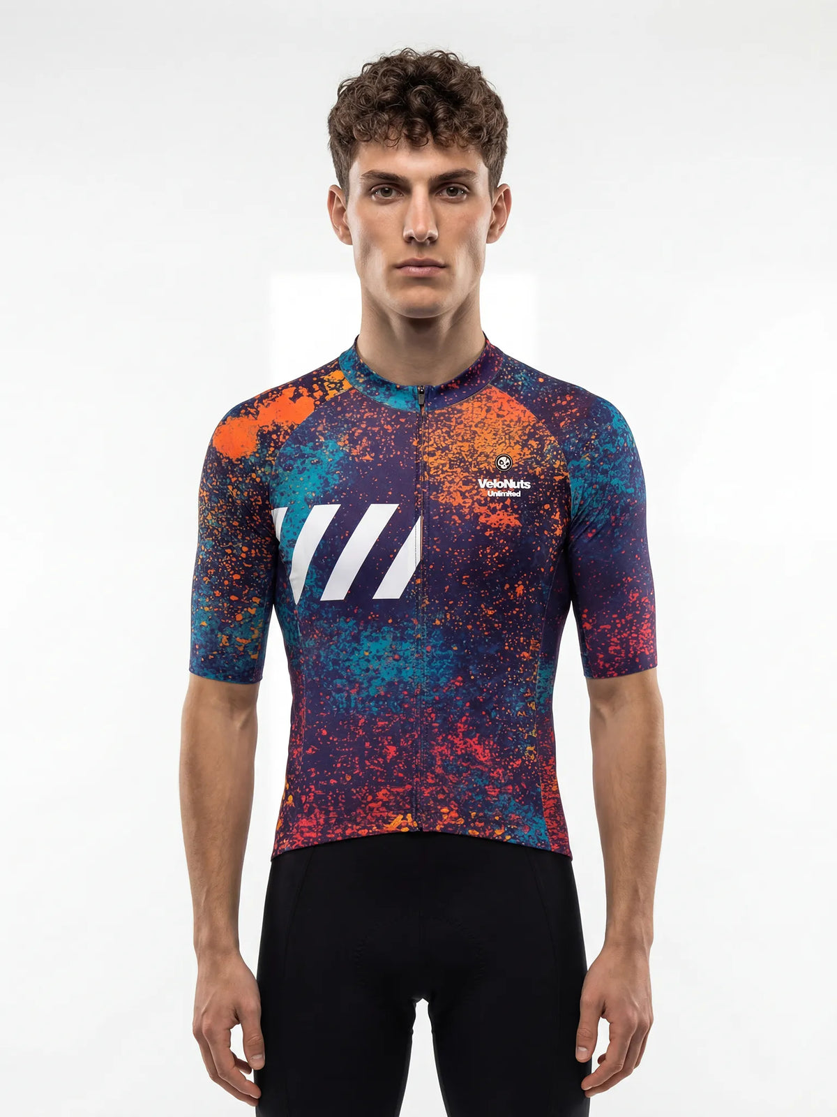 ROCKBROS heren fietsshirt Ink Burst ademend wielershirt Solar Spray