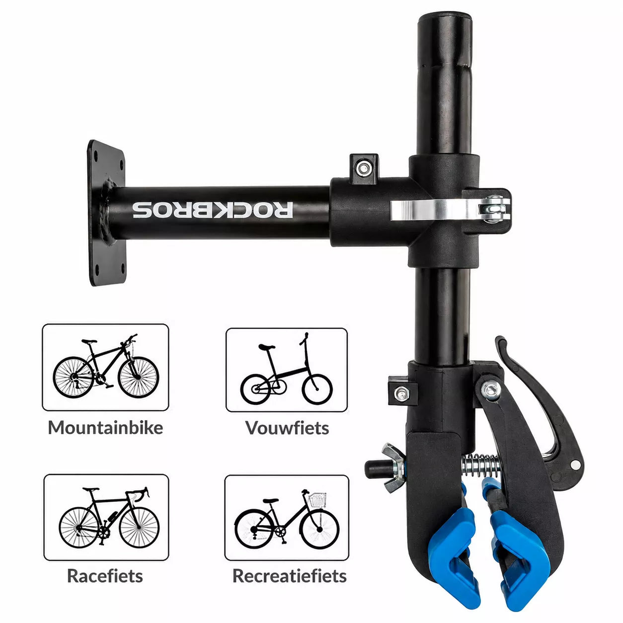 ROCKBROS wandgemonteerde fietsreparatiestandaard met 360° klem