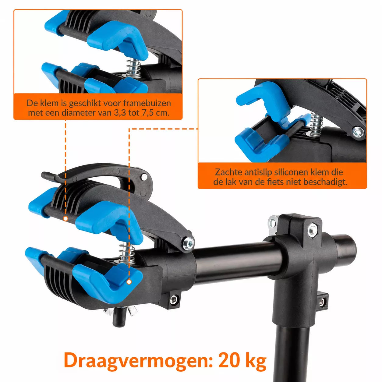 ROCKBROS wandgemonteerde fietsreparatiestandaard met 360° klem