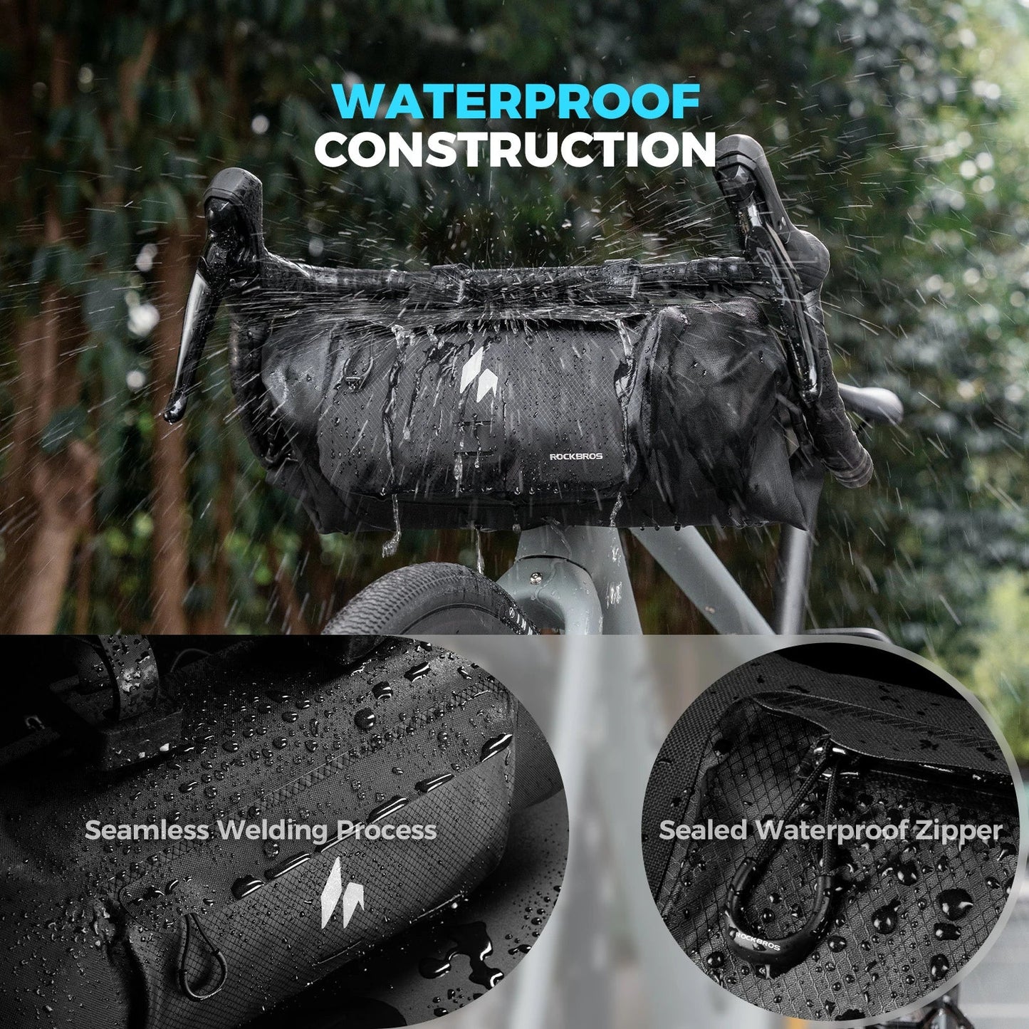 Rockbros bike bag for gravel, mountain, and folding bikes.