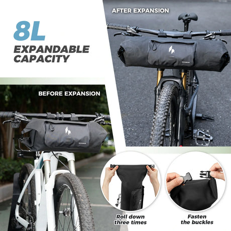ROCKBROS ridemate 100% waterdichte stuurtas 8 l as-154