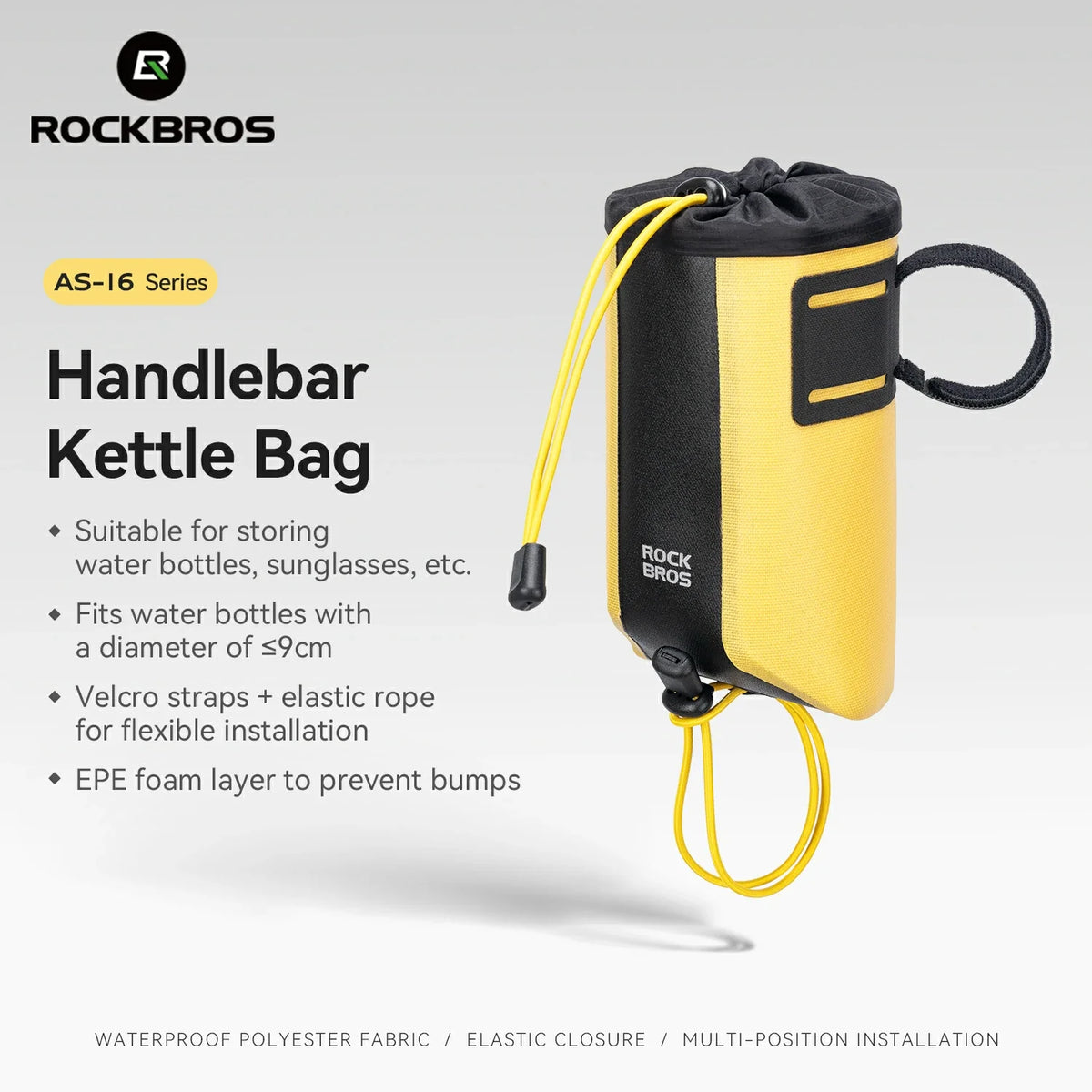 ROCKBROS waterdichte stuurtas met flessenvak as-162