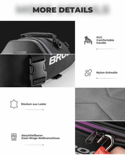 Waterproof Motorcycle & E-Bike Rear Seat Tail Bag