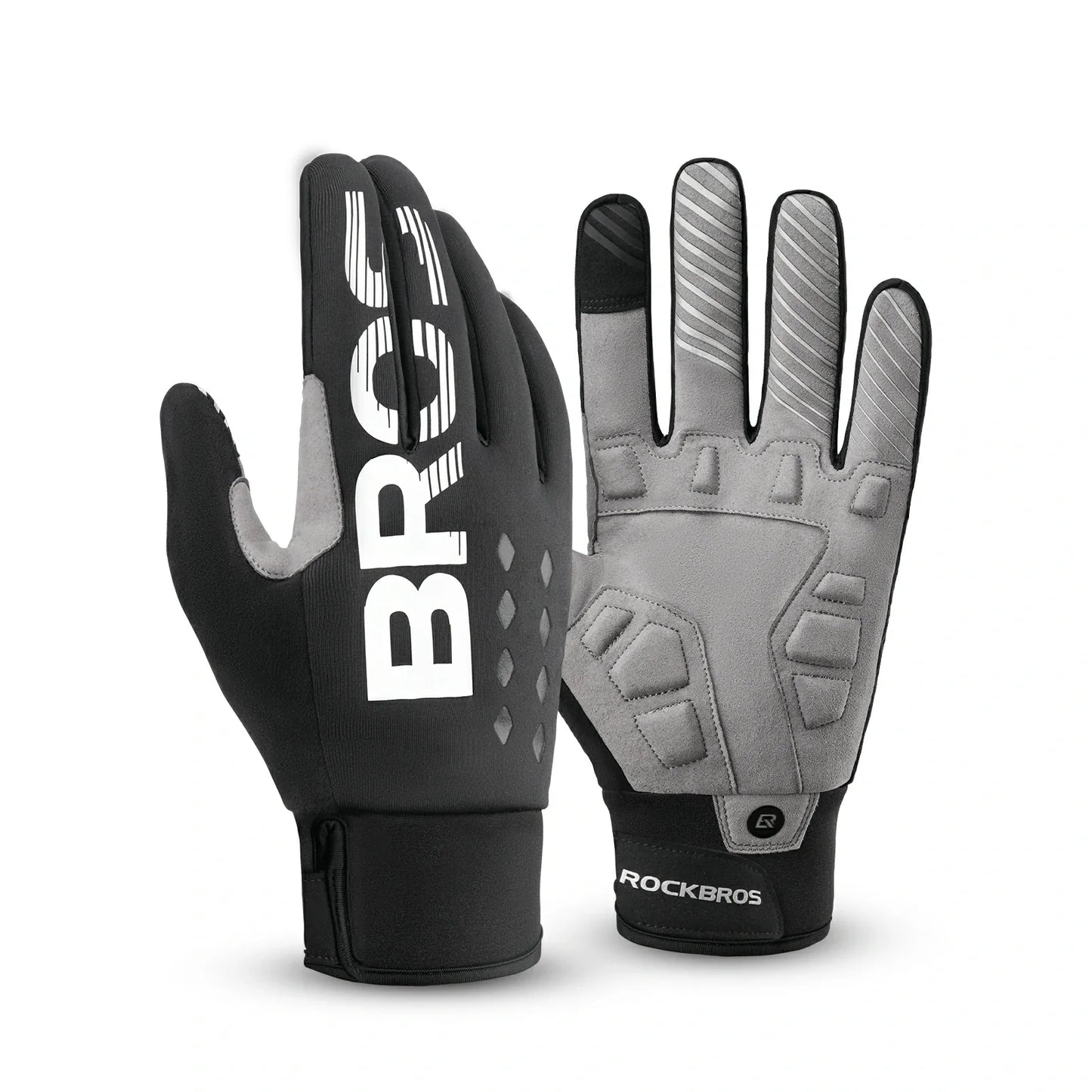 Winter cycling gloves for men and women – touchscreen, reflective, windproof, and thermal for outdoor sports