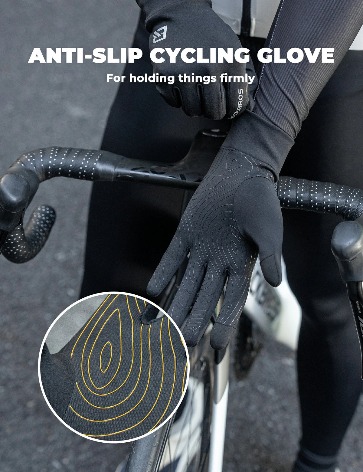 Winter fietshandschoenen met touchscreen S400
