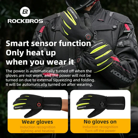 Slim verwarmde winterhandschoenen met touchscreen