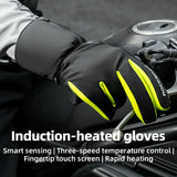 Slim verwarmde winterhandschoenen met touchscreen