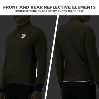ROCKBROS thermisch thermisch cycling jas double-layer fleece winddicht ade