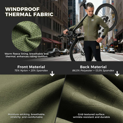 ROCKBROS thermisch thermisch cycling jas double-layer fleece winddicht ade