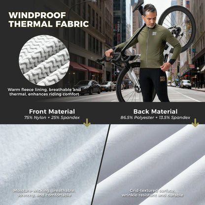 ROCKBROS thermisch thermisch cycling jas double-layer fleece winddicht ade