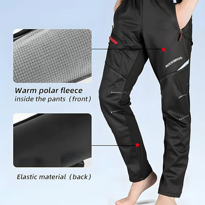 ROCKBROS Winter Windproof Waterproof Thermal Cycling Jacket and Pants Set