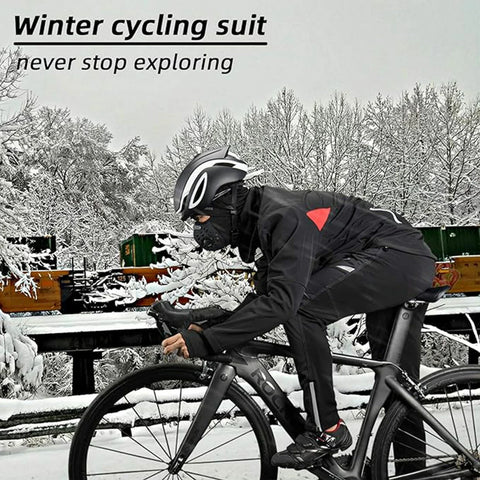 Heren winter fietsset met waterafstotend jack en broek