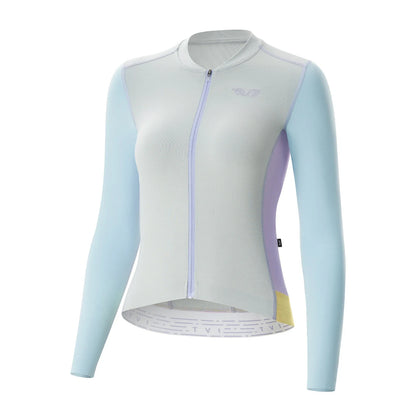 ROCKBROS dames fietsshirt ademend moisture lange mouw#grijs_blauw