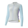 ROCKBROS dames fietsshirt ademend moisture lange mouw#grijs_blauw