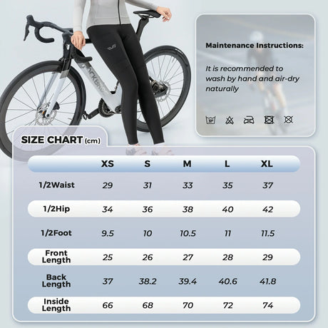 TVI thermische fietsbroek met padding voor dames