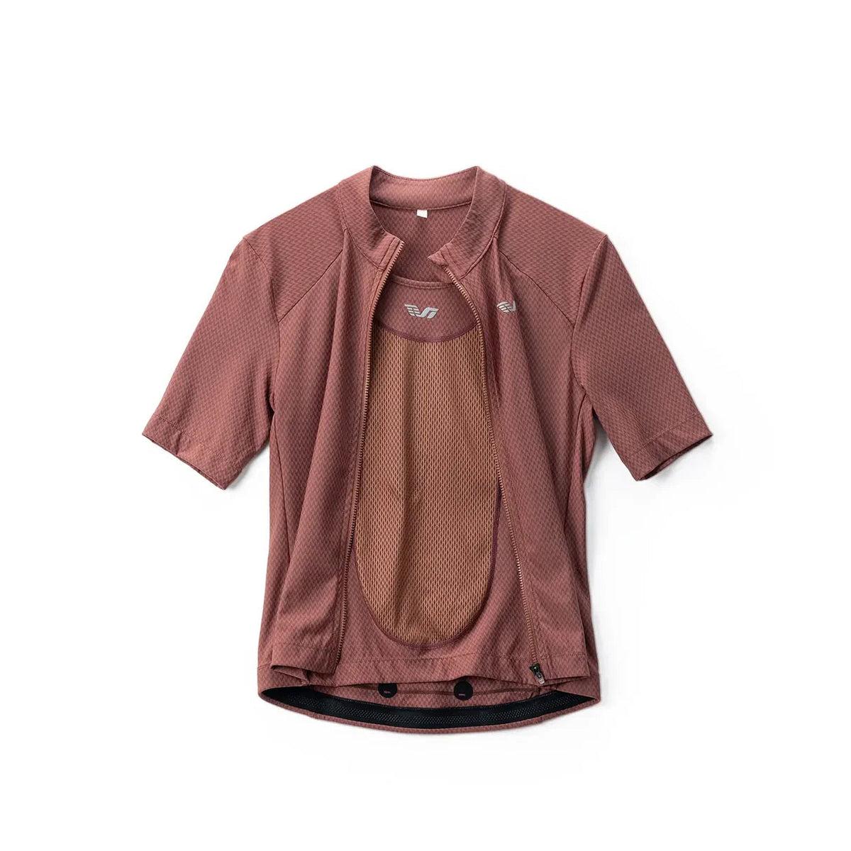ROCKBROS dames 2-in-1 korte mouw fietsshirt#red